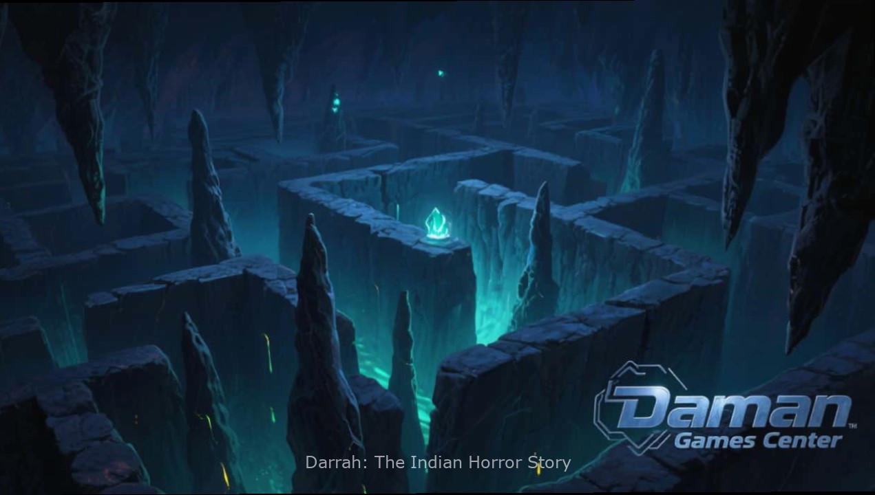 Darrah: The Indian Horror Story - Gameplay Screenshot Screenshot from Darrah: The Indian Horror Story showing dark forest path with fog